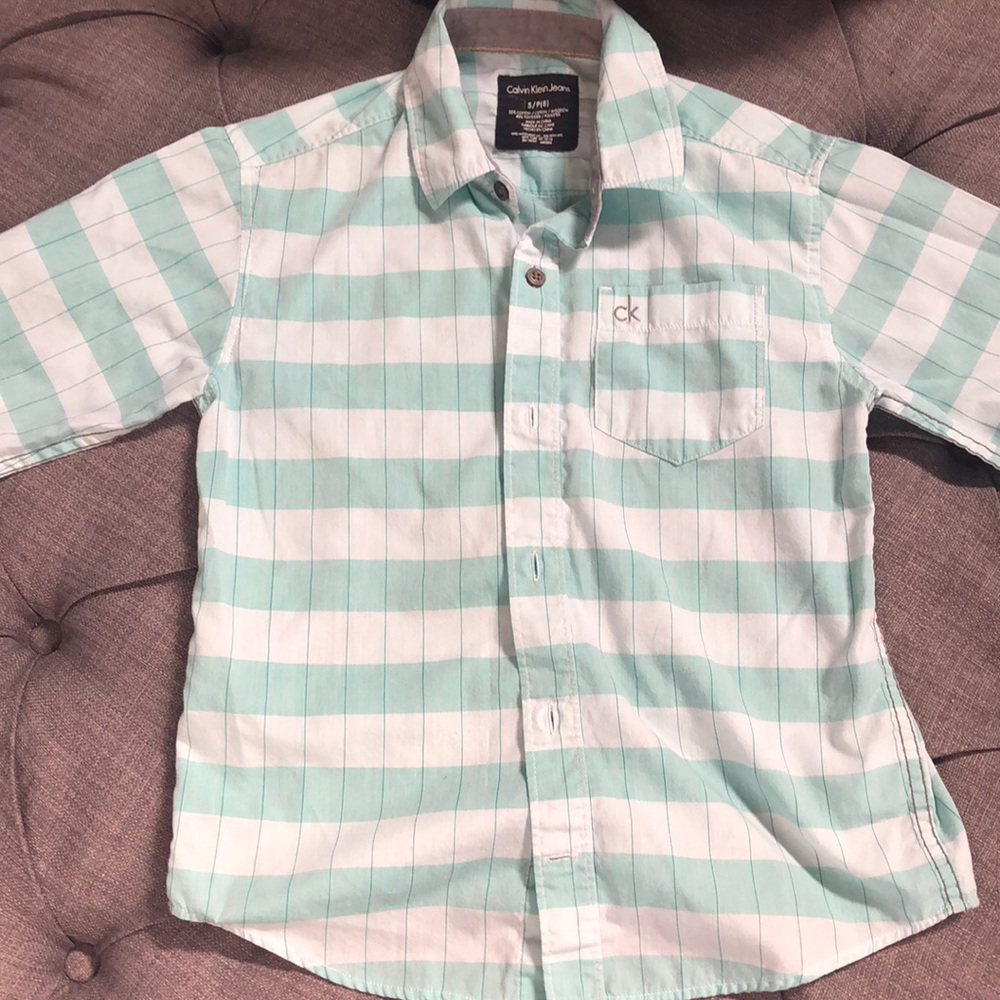 Calvin Klein boys long sleeve button down